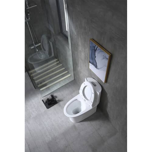 Купить Унитаз-моноблок FLUMEN DESIGN Versal безободковый с сиденьем плавное закрытие по низкой цене