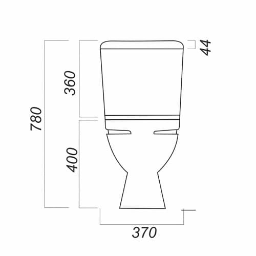 Купить Унитаз-компакт SANITA Стандарт с сиденьем плавное закрытие по низкой цене