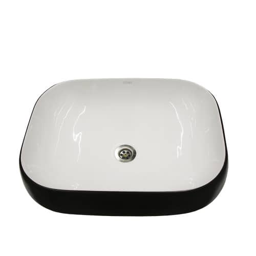 Купить Раковина на столешницу фигурный FLUMEN Perla 560 см чёрная по низкой цене