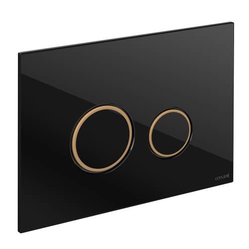 Купить Кнопка для инсталляции Cersanit TWINS черный по низкой цене