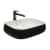 Купить Раковина на столешницу фигурный FLUMEN Perla 560 см чёрная по низкой цене