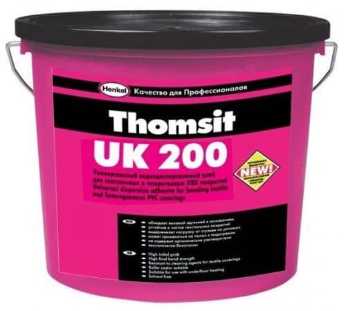 Купить Клей Henkel Thomsit UK200 для ковровых и ПВХ покрытий 7 кг по низкой цене