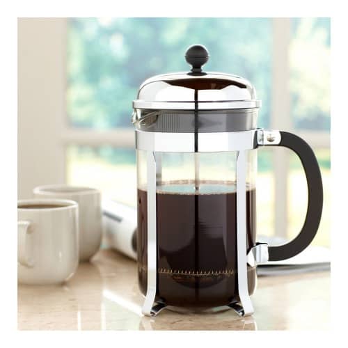 Купить Френч-пресс Bodum Chambord, хром, 1,5 л по низкой цене