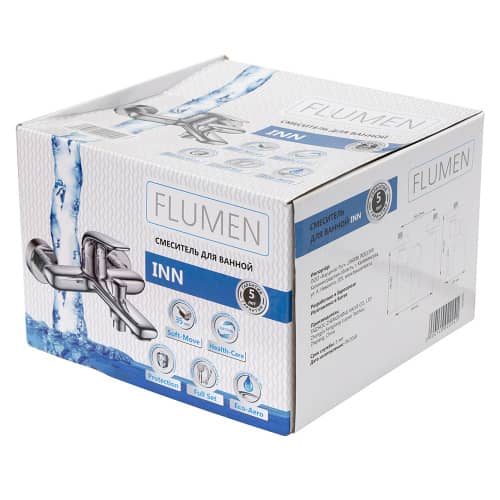 Купить Смеситель для ванны FLUMEN Inn с набором для душа по низкой цене