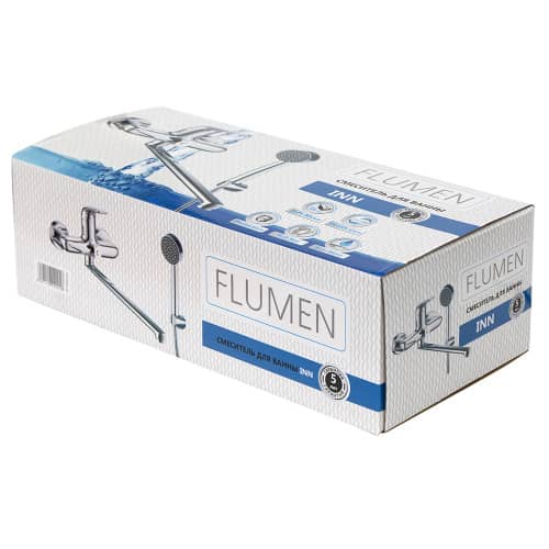 Купить Однорычажный смеситель для ванны FLUMEN Inn с набором для душа по низкой цене