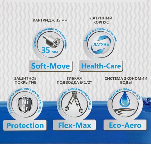 Купить Смеситель для раковины FLUMEN Rhein по низкой цене