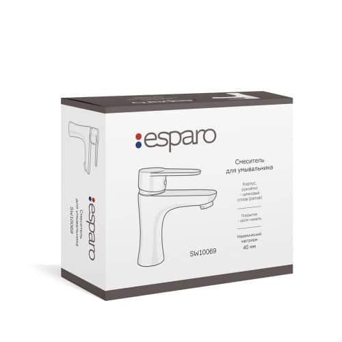 Купить Смеситель для раковины Esparo SW10069 без гибкой подводки по низкой цене