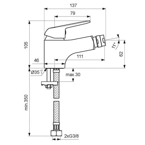 Купить Смеситель для биде VIDIMA Fine по низкой цене