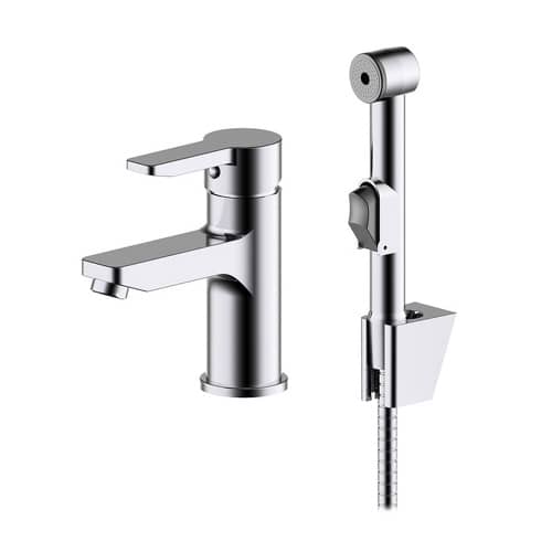 Купить Смеситель для раковины IDDIS Sena с гигиеническим душем по низкой цене