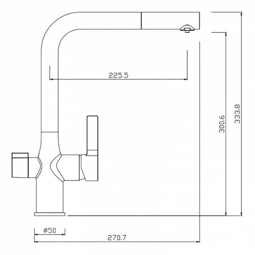 Купить Смеситель для кухни IDDIS Eco Clean с подключением фильтра по низкой цене