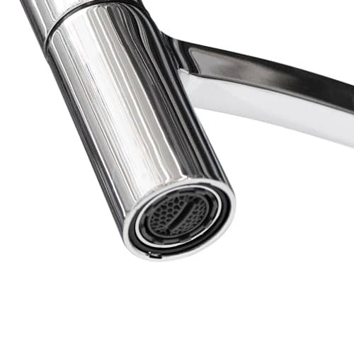 Купить Смеситель для кухни FLUMEN Elsa с гибким изливом хром, чёрный по низкой цене