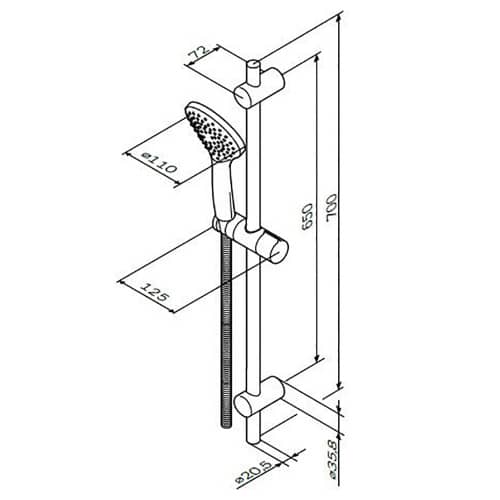Купить Набор смесителей для ванной AM.PM X-Joy S 3в1 по низкой цене