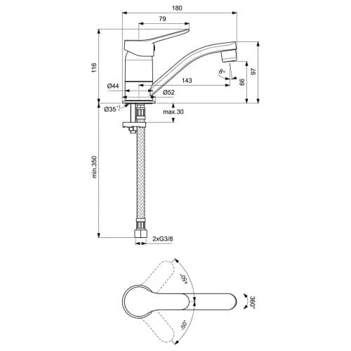 Купить Комплект смесителей для ванной VIDIMA Scorpio 3в1 по низкой цене