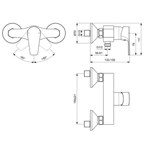 Купить Смеситель для душа VIDIMA Dream по низкой цене