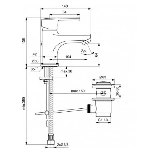 Купить Комплект смесителей для ванной VIDIMA Calista 3в1 по низкой цене