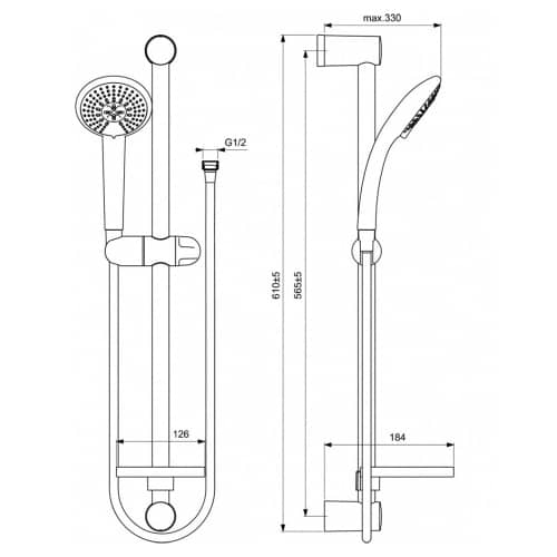 Купить Комплект смесителей для ванной VIDIMA Calista 3в1 по низкой цене