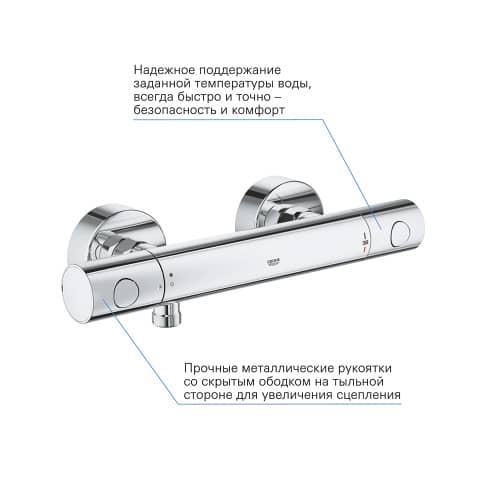 Купить Термостатический смеситель для душа GROHE Precision Get по низкой цене