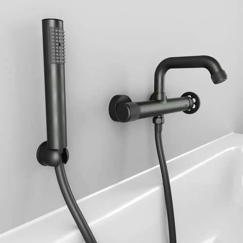 Купить Смеситель для ванны IDDIS Grange графит по низкой цене