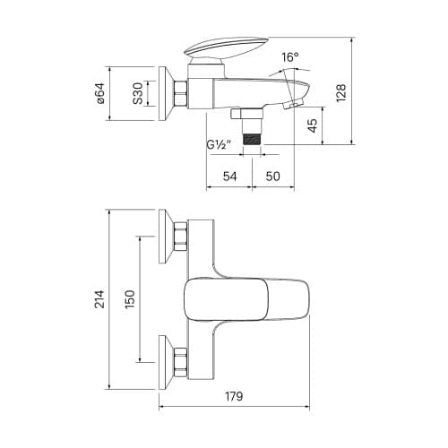 Купить Смеситель для ванны IDDIS Stone по низкой цене