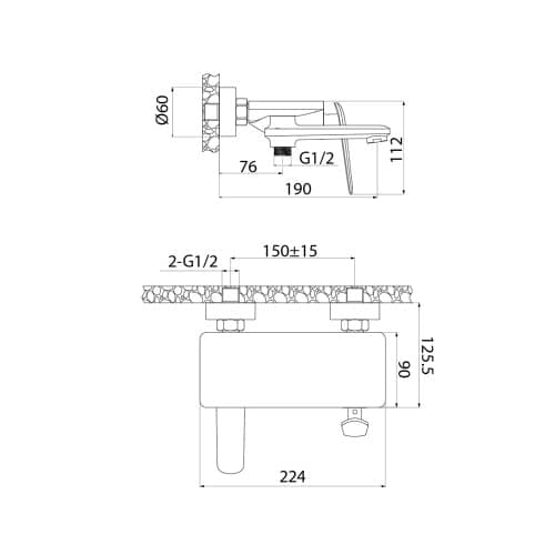 Купить Смеситель для ванны IDDIS Dash хром по низкой цене