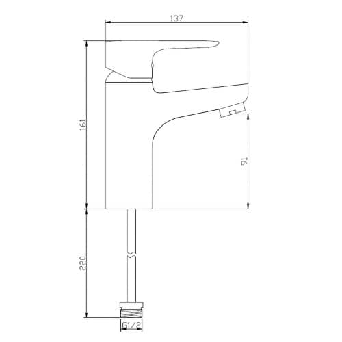 Купить Смеситель для раковины Esko Singapore black с гигиеническим душем черный по низкой цене