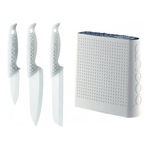 Купить Подставка для ножей BODUM Bistro, цвет белый по низкой цене