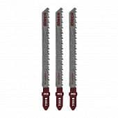 Купить Полотна Biber Т101В для электролобзика, для дерева, чистый рез, 74/2,7 мм, 3 шт. по низкой цене