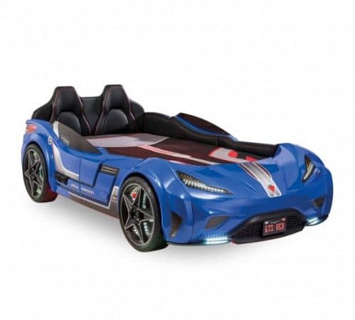 Купить Кровать-машина Cilek Carbed  GTS, синяя, 100х190 см по низкой цене