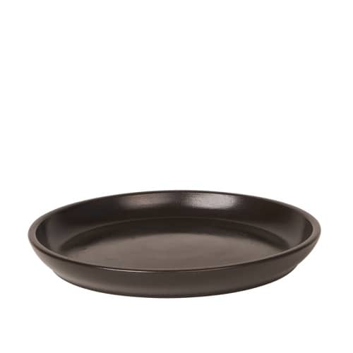 Купить Поддон керамический d20,5 см темно-коричневый по низкой цене