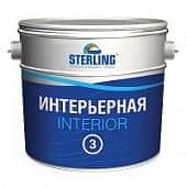 Купить Краска Eurostyle STERLING Интериор-3 для стен и потолков 9 л по низкой цене