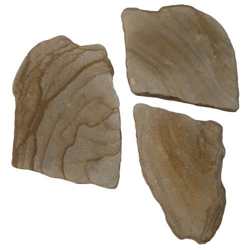 Купить Камень песчаник галтованный толщина 2 см 20-25 кг желтый с рисунком по низкой цене