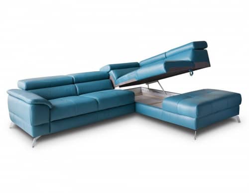 Купить Диван Gala Collezione Catania угловой, кожаный по низкой цене