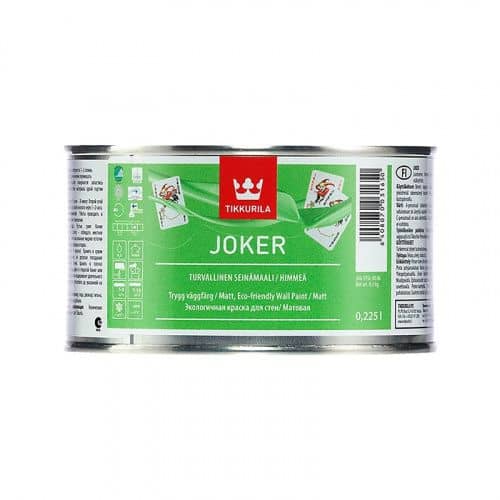 Купить Краска Tikkurila JOKER A в/д, интерьерная, гипоаллергенная 0,225 л по низкой цене