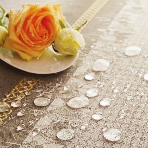 Купить Скатерть Garnier–Thiebaut Perce-Neige какао, 174х304 см по низкой цене