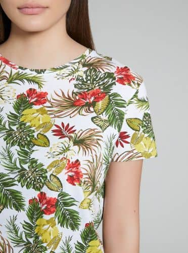 Купить Футболка Piazza Italia 26003 с цветками по низкой цене