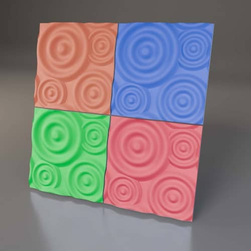 3D панель стеновая Relieffo Sprinkle 011 из пенополиуретана 600х600х30 мм