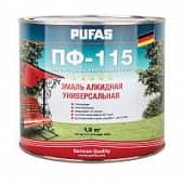 Купить Эмаль Pufas ПФ-115 ГОСТ светло-голубая 1,9 кг по низкой цене