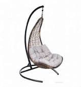 Купить Кресло Куба подвесное коричневое по низкой цене