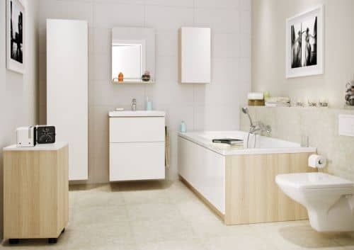 Купить Ванна Cersanit Smart 160х80 левая, с ножками, белый, Сорт 1 по низкой цене