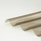 Купить Шифер ПВХ волновой, прозрачный, бронзовый, 2000х950х0,8 мм по низкой цене