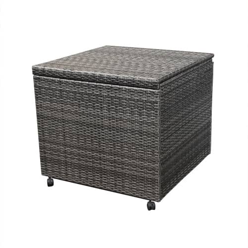 Купить Ящик для подушек 75х75х68 см серый по низкой цене