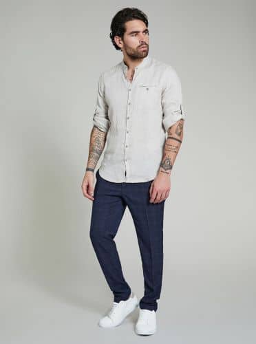 Купить Рубашка Piazza Italia цвета слоновой кости по низкой цене