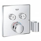 Купить Термостат Grohe Grohtherm SmartControl внешняя часть 29125000 со встроенным держателем ручного душа по низкой цене