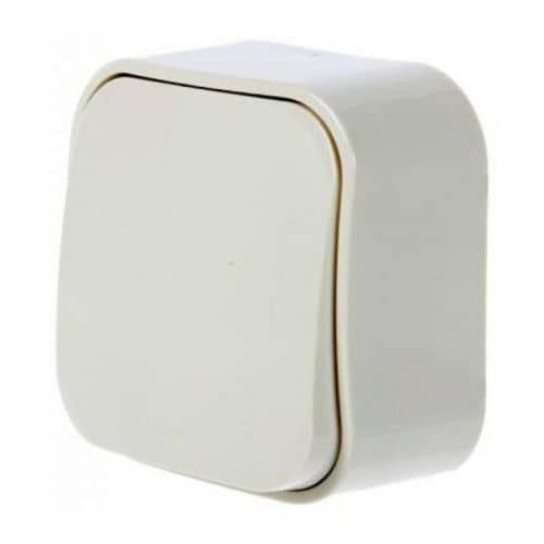 Купить Переключатель Legrand Кутео о/у, 1 клавиша, б/инд., 10 А, 230 В, IP20, бежевый по низкой цене