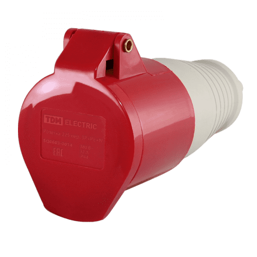 Купить Розетка переносная 225 3Р+РЕ+N 32А 380В IP44 по низкой цене