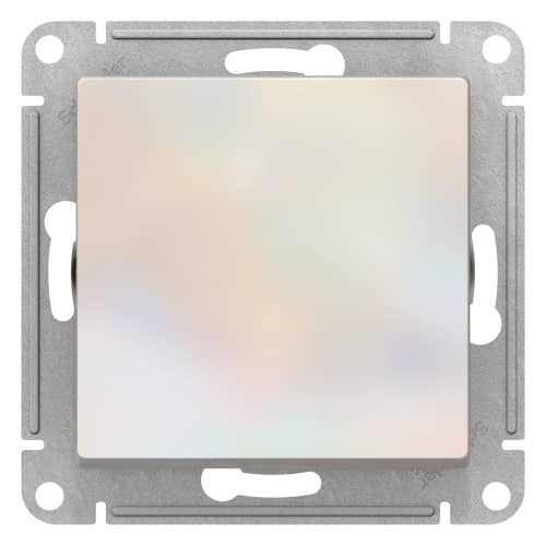 Купить Выключатель одноклавишный Schneider Electric Атлас Дизайн без рамки жемчуг по низкой цене