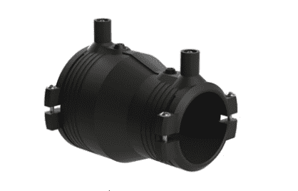 Купить Переход электросварной с закладными нагревателями редукционный ПЭ 100 (из полиэтилена) со встроенными фиксаторами ПОЛИПЛАСТИК диаметр 25-63 мм, SDR 11 по низкой цене