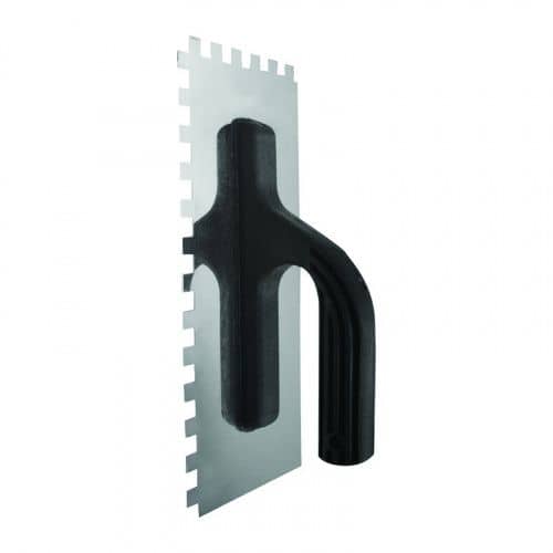 Купить Гладилка Biber нержавеющая, 130х270 мм, зубчатая, 6 мм по низкой цене