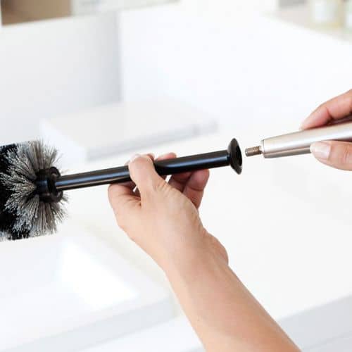 Купить Ершик Brabantia Classic туалетный, с подставкой, стальной полированный по низкой цене