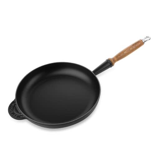 Купить Сковорода Le Creuset чугунная, эмалированная, черная, 28 см по низкой цене